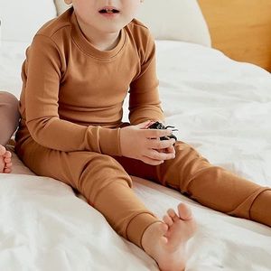 12-18 brown toddler pajamas